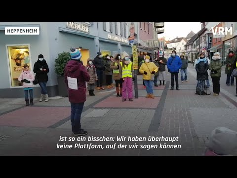 Corona-Protest in Heppenheim