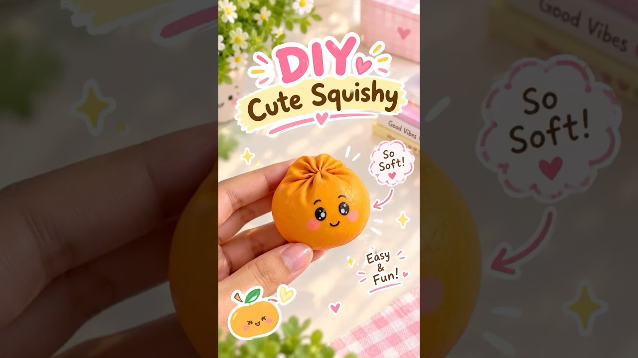😳DIY Dumpling Squishy 🥟💗✨|It’s me Hana| Cute & Easy Squishy DIY|#Shorts