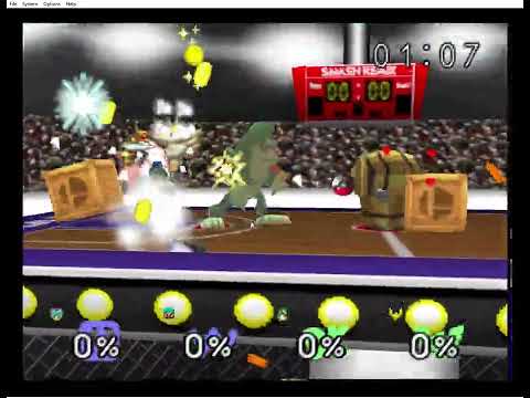 SMASH REMIX 1.3.0 - Team Marina & Wario vs DK & Captain Falcon Intense Knockback in Smashket Ball!