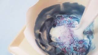 Sea Salt McFlurry + Blueberry Cream Cheese Pie | Dessert | Soft ASMR/Eating sounds