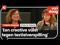 Kek hergebruikt textiel op de catwalk