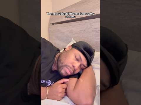 The new default iPhone alarm vs the old one