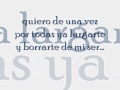 Maná- Ojala pudiera borrarte (Letra) 