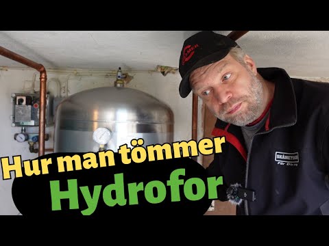 Hydroforen bör tömmas två gånger per år och så här gör vi!