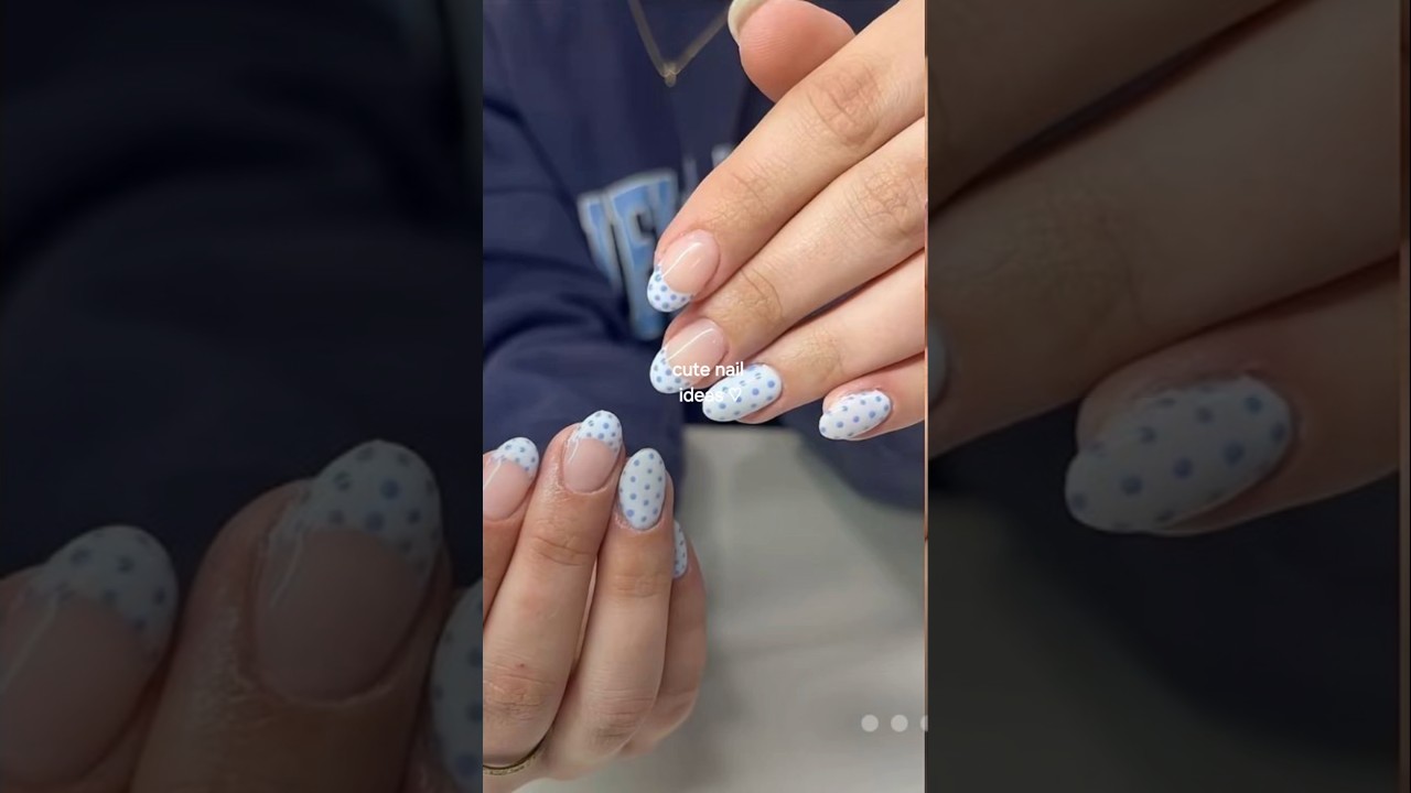 Cute Nail Ideas! 🤍🌼🌸 #nails #spring #preppy #aesthetic #cleangirlaesthetic #nailinspo