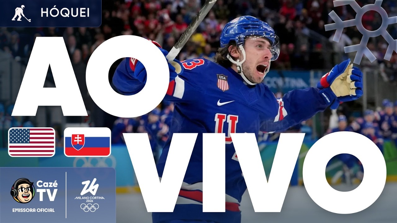 HÓQUEI MASCULINO | OLIMPÍADAS DE INVERNO 2026 | ESTADOS UNIDOS X ESLOVÁQUIA