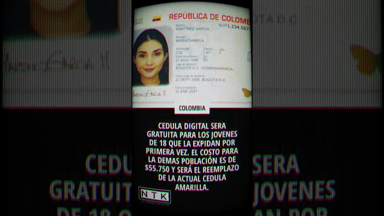 CEDULA DIGITAL. GRATUITA EN COLOMBIA. 🇨🇴