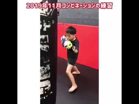 サンドバック打ちコンビネーション