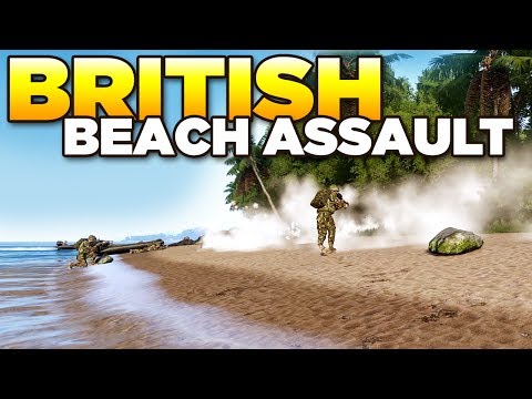BRITISH BEACH ASSAULT | Arma 3 Zeus