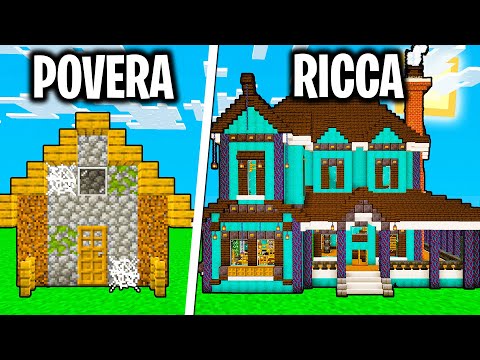 HO TRASFORMATO LA MIA CASA POVERA IN RICCA con BELLAFACCIA - Minecraft ITA
