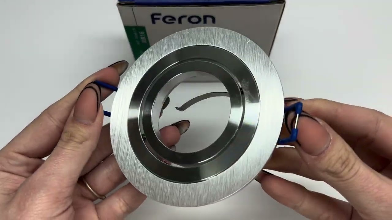 Встраиваемый поворотный точечный светильник FERON DL6110 MR-16 серебро 28942