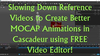 How to Slow Down Reference Videos to Create Better MOCAP Animations in Cascadeur!!