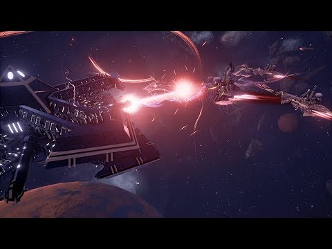 Slaanesh fleet vs Chaos fleet with a Blackstone Fortress! Rank 70 - Battlefleet Gothic Armada