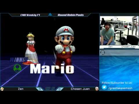 CMU Weekly 17 - Zen (Peach/Sheik) vs. Chosen Juan (Mario)