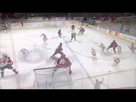 Peter Budaj Robs Fleischmann With Glove Save