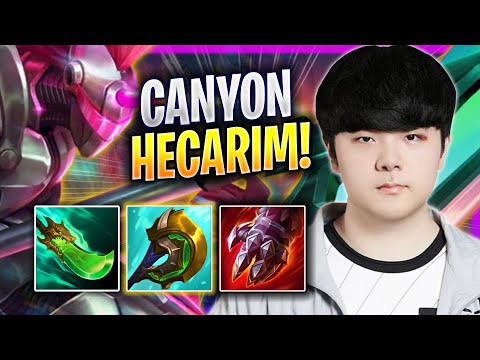 CANYON IS A GOD WITH HECARIM! - GEN Canyon Plays Hecarim JUNGLE vs Lee Sin! | Season 2023