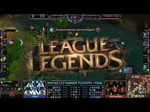 C9 vs TSM Playoff Final Highlights Game 1 S4 NA LCS Summer 2014 Playoffs Cloud 9 vs Team Solomid
