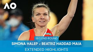 Simona Halep v Beatriz Haddad Maia Extended Highlights (2R) | Australian Open 2022
