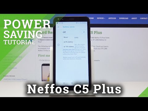 How to Extend Battery life in Neffos C5 Plus - Enable Power Saver Mode
