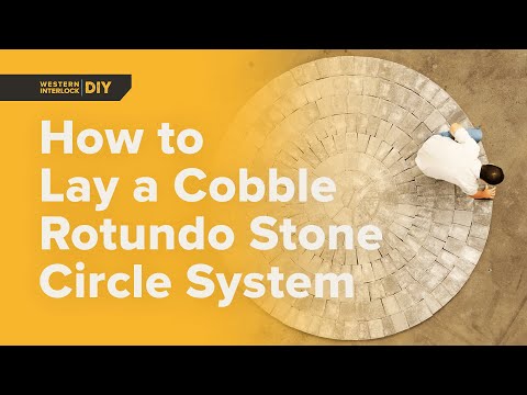 How To Lay A Cobble Rotundo Stone Circle System