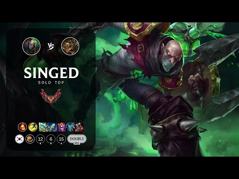 Singed Top vs Renekton - KR Grandmaster Patch 13.4
