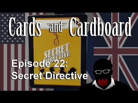 Secret Directive - A Cards and Cardboard *Kickstarter* Review