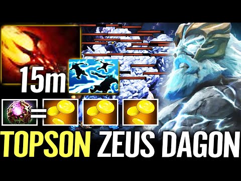🔥 TOPSON Zeus Dagon MID — 15min Octarine 70 000 DMG Most Epic Game Dota 2 Pro