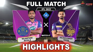 RR vs KKR 47TH MATCH HIGHLIGHTS 2022 | IPL 2022 RAJASTHAN vs KOLKATA 47TH MATCH HIGHLIGHTS #RRvKKR