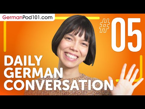 learn about verb conjugation in a formal conversation in German Daily German Conversations 01