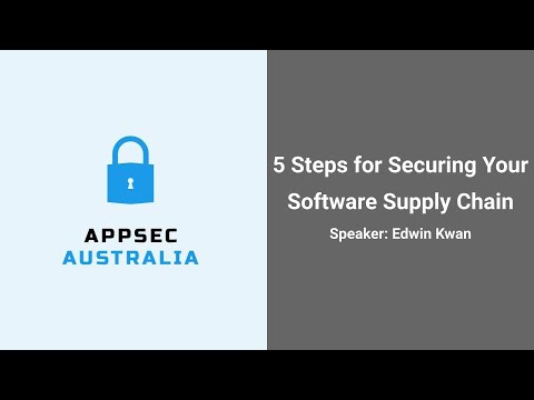 5 Steps for Securing Your Software Supply Chain