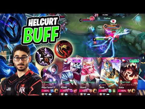 BUFFED Helcurt vs FULL Squad | Mobile Legends