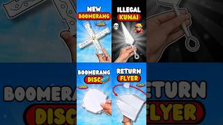 Download lagu How to make Paper Boomerang, Paper Kunai, Boomerang Disc, Boomerang Plane ✂️🔥 #shorts #diy #craft mp3