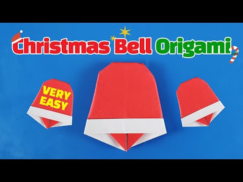 Christmas Origami - How To Make Easy Paper Christmas Bells / Paper Craft Ideas / Easy Paper Craft