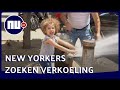 300 brandkranen in New York geopend om verkoeling te bieden | NU.nl