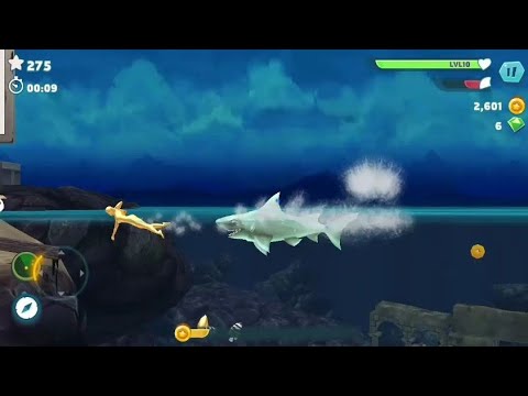 SCARY REEF SHARK EATING PEOPLE AT THE BEACH # HUNGRY SHARK EVOLUTION