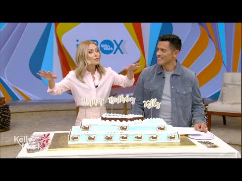 Kelly Celebrates Her Birthday with a Carvel Fudgie the Whale Cake