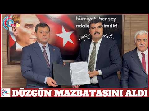 Düzgün mazbatasını aldı
