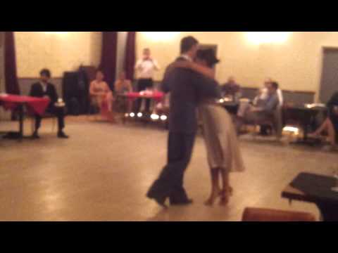  Santiago Fina  and  Samantha Dispari  are  dancing  to  a  tango  by  Miguel Caló