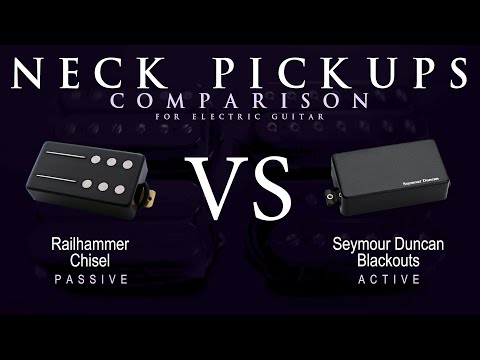 Railhammer CHISEL vs Seymour Duncan BLACKOUTS - Neck Guitar Pickup Comparison Tone Demo