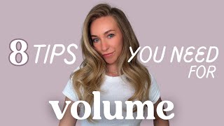 8 Hairdresser Secrets for Big Hair Volume