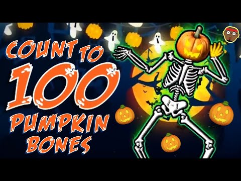 Halloween Count to 100 Rap for Kids | Redoo Just Dance Skeletons | 100 Pumpkin Bones 🎃 | PhonicsMan