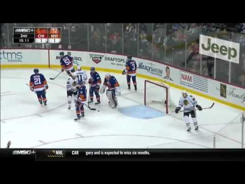 Chicago Blackhawks at N-Y Islanders [10/10/15] Highlights 3:2