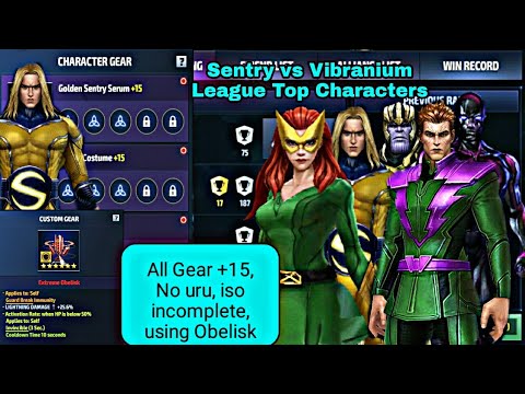 Sentry Destroyed Timeline Battle Vibranium Top Players with Normal Build - Marvel Future Fight