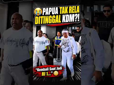😭 PAPUA TAK RELA KDM PULANG?! Pesan Warga Saat Perpisahan Bikin Haru #KDM #KangDediMulyadi #Papua