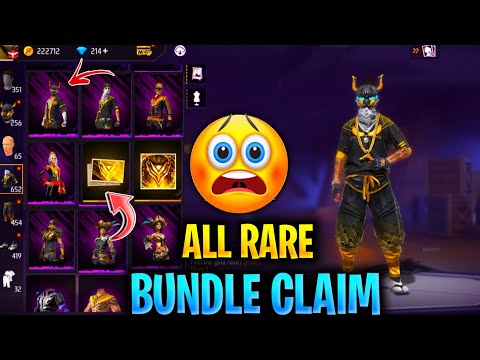 All Golden Rare Bundle Claim 🤑 | Most Expensive Glitch In Free Fire 😨