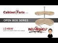 Rev-A-Shelf LD4BW Kidney Shape Lazy Susan