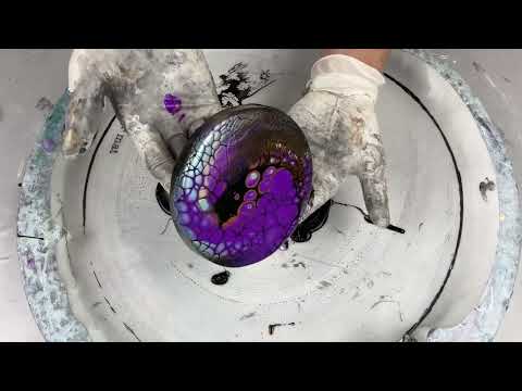 293. Sheleeart Australian Fluid Artist - 4 techniques - same palette - failed some nailed some