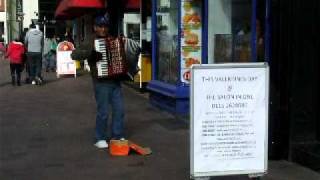Street musician Leicester England