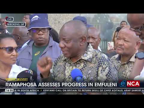 Ramaphosa conducts oversight visit in Emfuleni