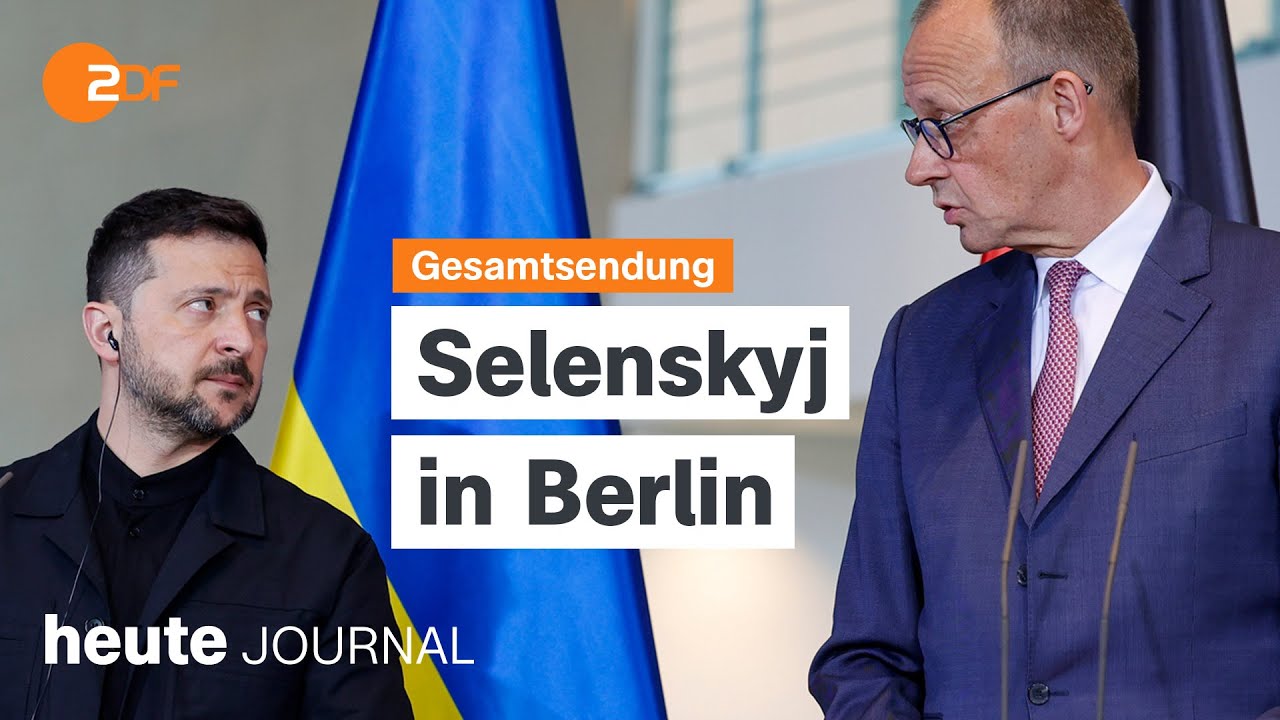 heute journal vom 28.05.2025 Selenskyj in Berlin, Merz im Interview, verschärfte Migrationspolitik
